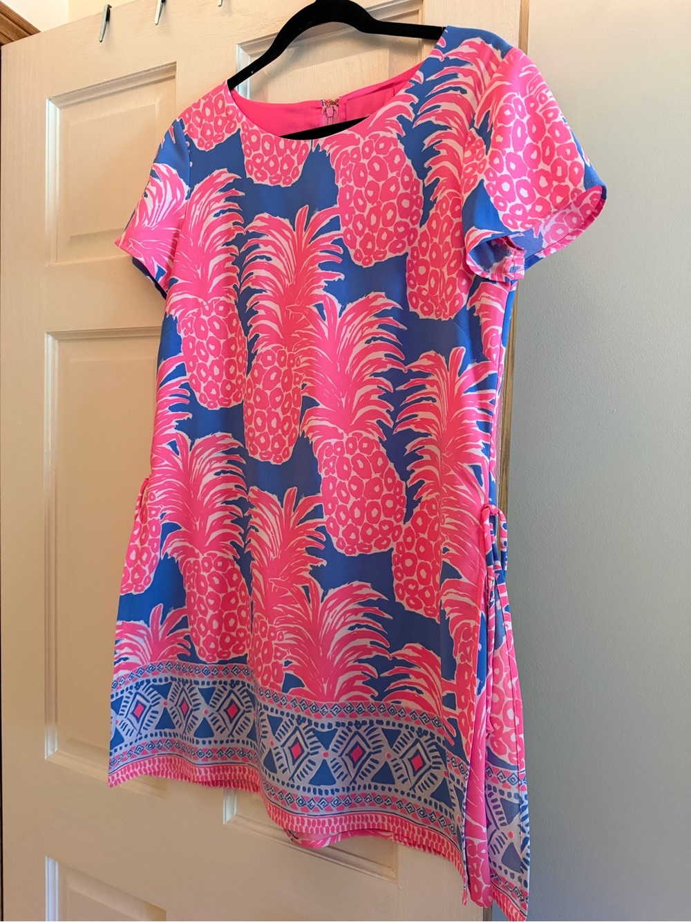 Lilly Pulitzer Hot Pink Tropical Print Dress
